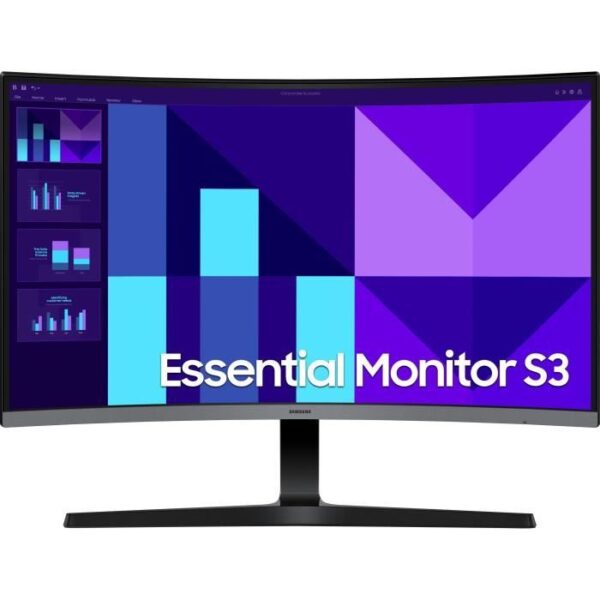 Ecran PC Incurvé - SAMSUNG - 27 - FHD - 100Hz - Dalle VA - 4ms - LS27D390GAUXEN