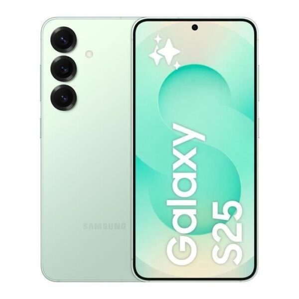 SAMSUNG Galaxy S25 AI Smartphone 256 Go Vert d'eau