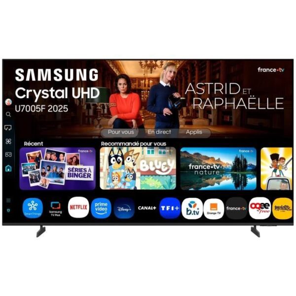 Samsung TU65U7005F - TV LED 65 (165 cm) - 4K UHD 3840x2160 - HDR10+ - Smart TV - Gaming Hub - 3xHDMI - WiFi