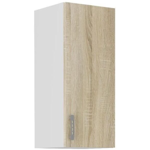 SARA Meuble haut - 1 porte - Décor chene sonoma - L30 x P31 x H71,5 cm