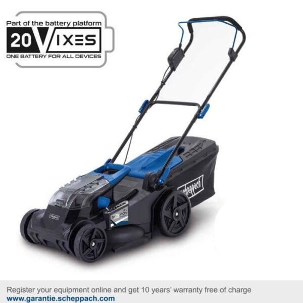 Tondeuse sans fil BC-MP430-X - coupe 43cm + mulching + ramassage + hauteur réglable - SCHEPPACH 20V IXES - sans batterie ni chargeur