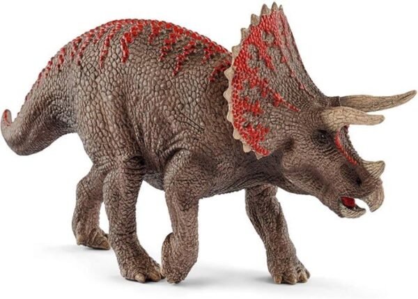 Figurine Tricératops réaliste - Figurine dinosaure authentique de l'ere Jurassique, Schleich 15000 Dinosaurs, Des 4 ans