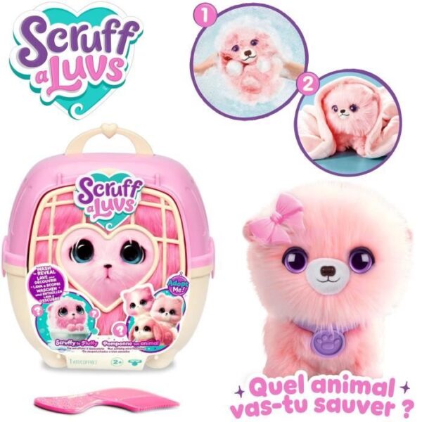 Animaux en peluche - SCRUFF A LUVS - Boule de poiles - Rose