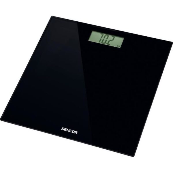 Sencor SBS 2300BK Échelle personnelle en verre trempé Noir - 8590669220144