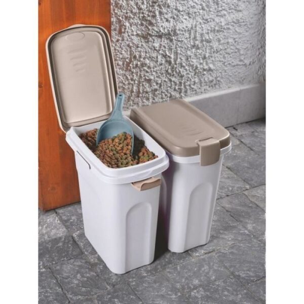 KERBL - Conteneur -  Petfood - Brun/blanc - 15l