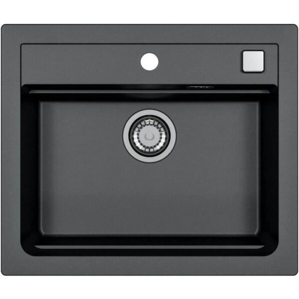 Evier a encastrer - Granit - Noir - 1 bac - 59 x 50 cm - ATROX - STRADOUR