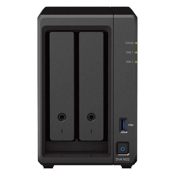 Enregistreur Vidéo Réseau - SYNOLOGY - DVA1622 - Surveillance IA - 2 Baies - 32 To Max