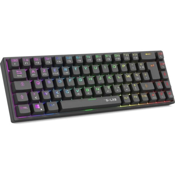 Clavier Gamer Triple Mode - The G-Lab - KEYZ TITAN - Mécanique (Switch Rouge) - Sans Fil - RGB
