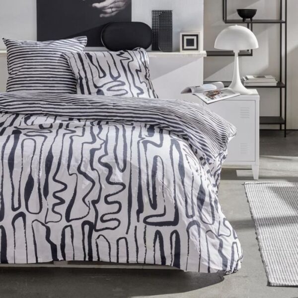 Parure de couette - TODAY - Sunshine 17.31 - 240x260cm - 2 personnes - Imprimée - Coton 57 fils