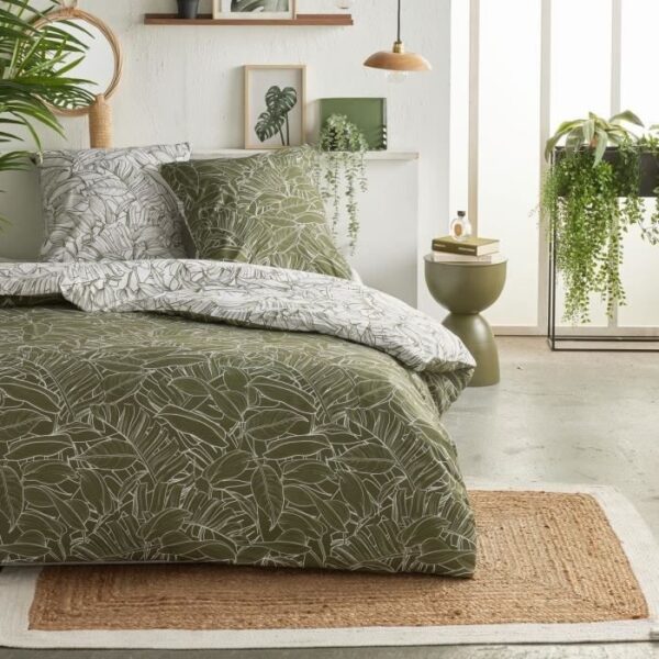 Parure de lit - TODAY Crazy - Imprimé Jungle - 2 personnes - 220 x 240 cm - Vert