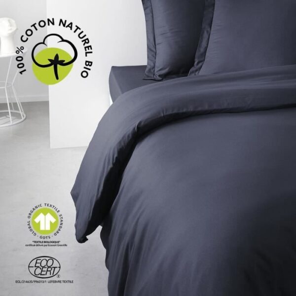 Housse de couette - TODAY - 240 x 260 cm - Coton - Organic Navy