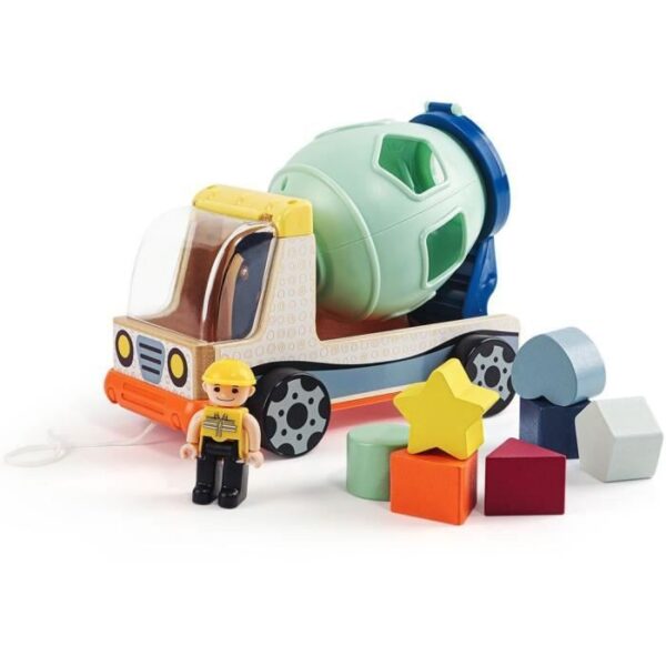 Véhicule de chantier, jeu éducatif pour le tri des couleurs et des formes, Des 2 ans, TOP BRIGHT