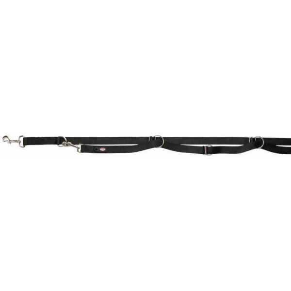 Laisse réglable TRIXIE Premium - Extra longue - L-XL: 3m - 25mm - Noir