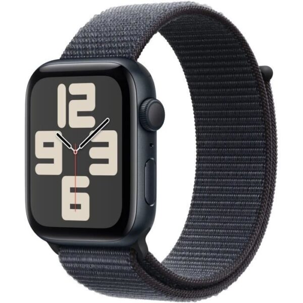 Apple Watch SE GPS - 44mm - Boîtier Midnight Aluminium - Bracelet Ink Sport Loop