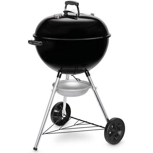 Barbecue a charbon - WEBER - Original Kettle E-5710 - Grille en acier chromé - Thermometre intégré