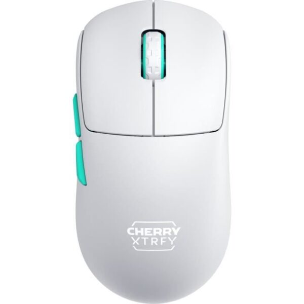 Souris gamer sans fil symétrique ultra-légere 2,4 GHz - CHERRY XTRFY M68 WIRELESS - Blanc