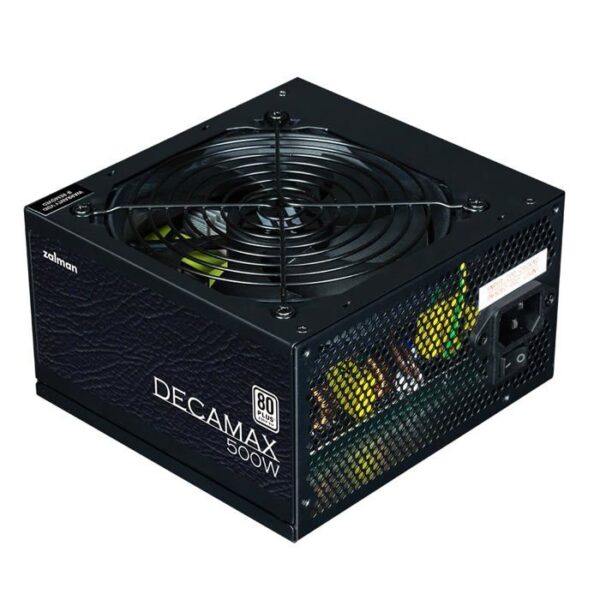 Alimentation PC - ZALMAN - DecaMax 500W - 80+ - Non modulaire - Ventilateur 120mm - Noir